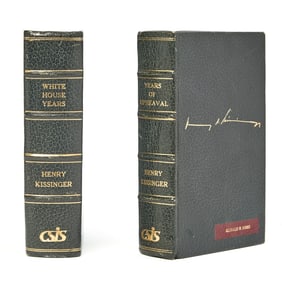 Two volumes by Henry Kissinger bound for President Ford