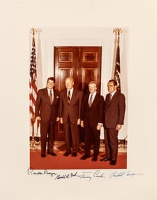 Signed by Presidents Reagan, Ford, Carter, and Nixon