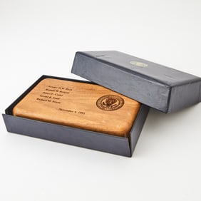 Peace Pen Symbolizing End of Nuclear Arms Race Presented to President Gerald Ford