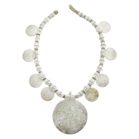 Mixed Metal Omani Medallion Necklace