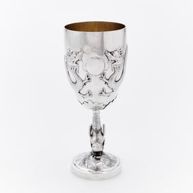 Chinese Export Silver Goblet