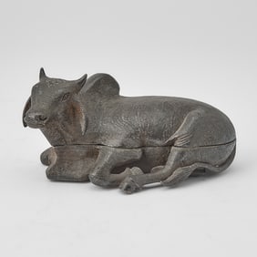 Indian Silver Bull Form Box