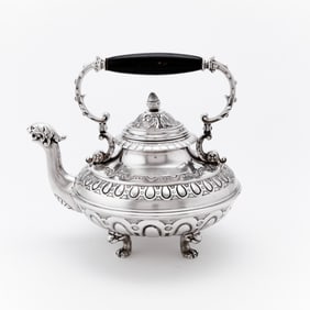 South American Sterling Silver Teapot