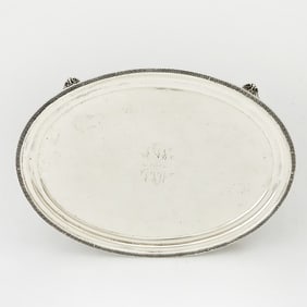 Tiffany & Co. Sterling Silver Oval Footed Tray