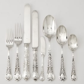 Tiffany & Co. Sterling Silver "Florentine" Pattern Flatware Service