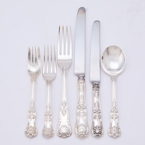 Tiffany & Co. Sterling Silver "English King" Pattern Partial Flatware Service
