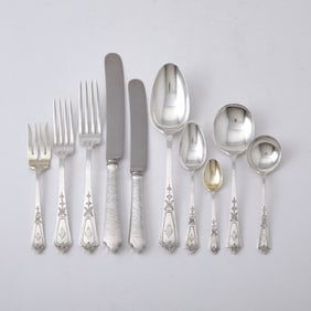 Gorham Sterling Silver "Pattern A" Flatware Service