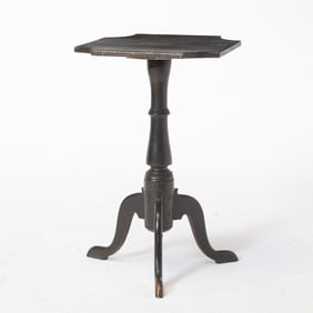 Black-Painted Candle Stand