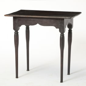 Black-Painted Tap Table