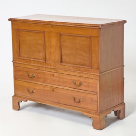 Cherry Blanket Chest Over Two Drawers