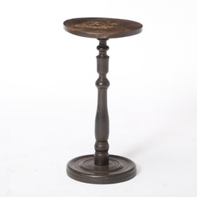 Turned Black-Painted Stand