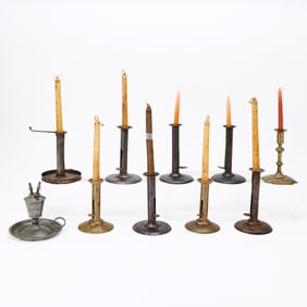 Group of Early Lighting England and America, 18th and 19th Centuries