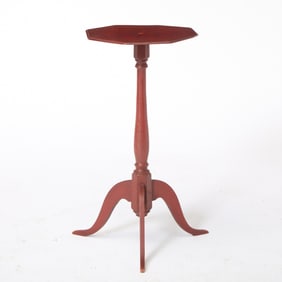 Red-Painted Candle Stand