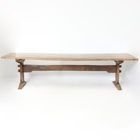 Oak Trestle Table