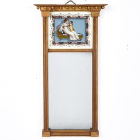 Federal Giltwood and Églomisé Mirror