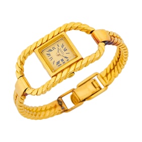 Gucci Gold Bracelet-Watch