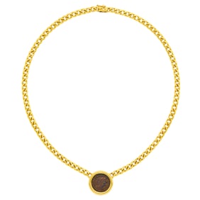 Bulgari Gold and Bronze Coin 'Monete' Necklace