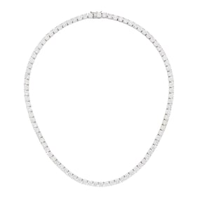 White Gold and Diamond Necklace