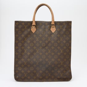 Louis Vuitton Monogram Canvas and Leather 'Sac Plat' Bag