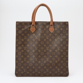 Louis Vuitton Monogram Canvas and Leather 'Sac Plat' Bag