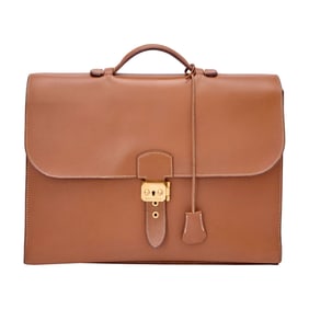 Hermès Veau Courchevel Sac a Dépêches 38 Briefcase