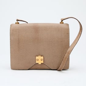 Hermès Tan Lizard Skin 'Sac G8' Shoulder Bag