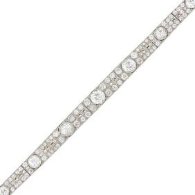 Raymond C. Yard Platinum and Diamond Bracelet