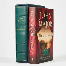 A specially bound and signed copy of John Major's Autobiography (1 of 2)