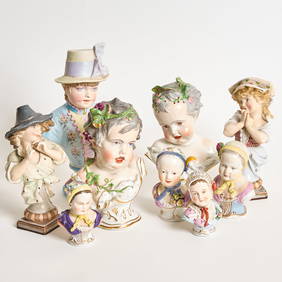 Group of Nine Porcelain Children (1 of 2)