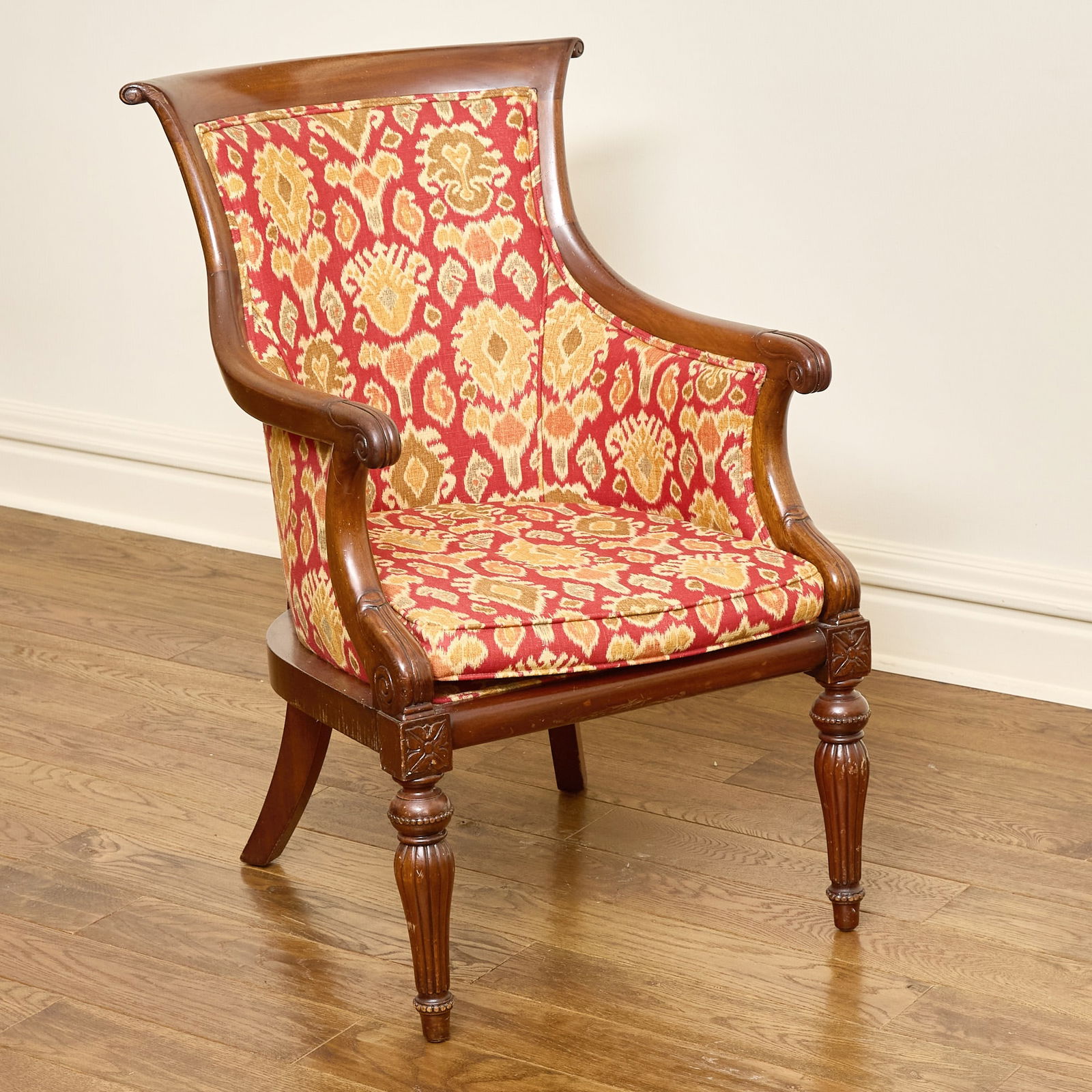 Louis Philippe Style Mahogany Armchair (1 of 4)