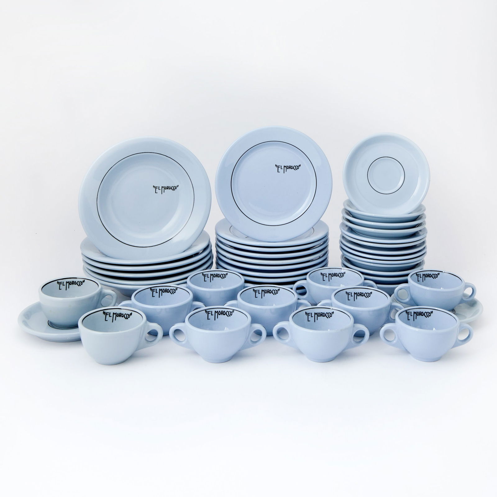 El Morocco Glazed Earthenware Part Dinner Service (1 of 4)