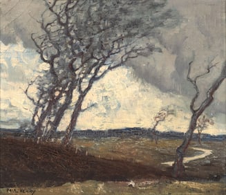 Paul Henry Landscape with Windswept Trees