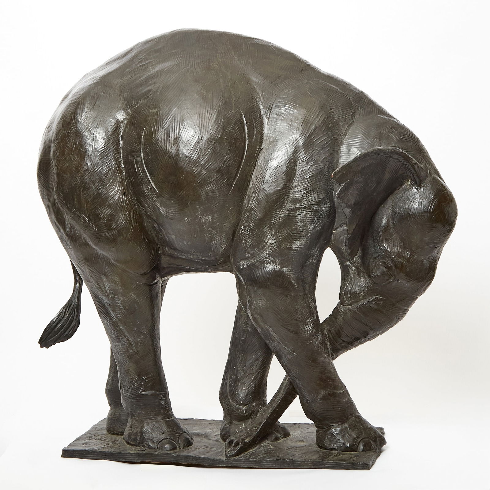 Dan Ostermiller: Estate / Collection: The Collection of Joanne B. Breyer American, b. 1956 Gone but not Forgotten, 1996 Signed © Dan Ostermiller, dated 1996, and numbered 2/12 at the base Bronze with a dark brown