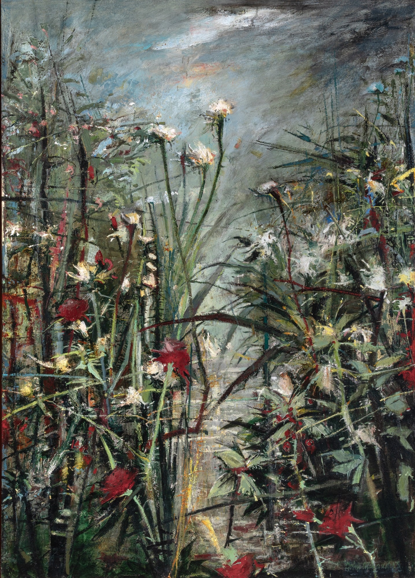 John Alexander: American, b. 1945Walden's Ghost, 1989Signed John Alexander (lr) and titled Walden's Ghost on the reverseOil on canvas70 x 50 inches (177.8 x 127cm)Provenance:Marlborough Gallery,