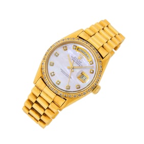 Rolex Gold and Diamond 'Oyster Perpetual Day-Date' Wristwatch, Ref. 1803
