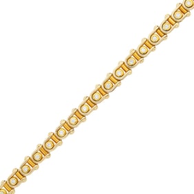 Two-Color Gold and Diamond Bracelet