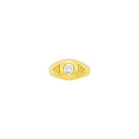 Mounted by Cartier Gold, Diamond and Colored Diamond Gypsy Ring