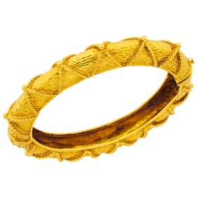 Gold Bangle Bracelet