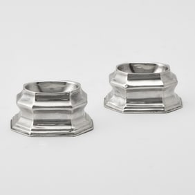 Pair of George I Sterling Silver Open Salts