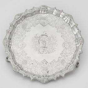 George II Sterling Silver Salver