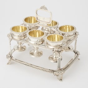 George III Sterling Silver Egg Frame