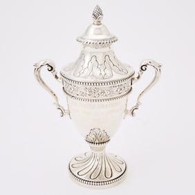 Horse Racing Interest: American Sterling Silver Covered Cup