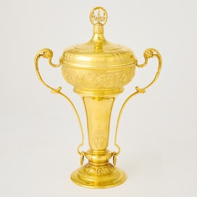 Horse Racing Interest: Elizabeth II 9Kt Gold Covered Cup
