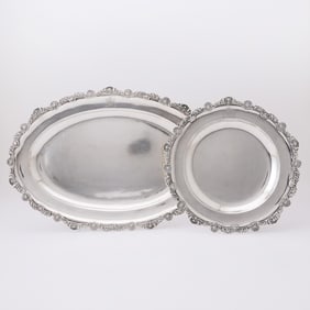 Continental Silver Platter and Charger
