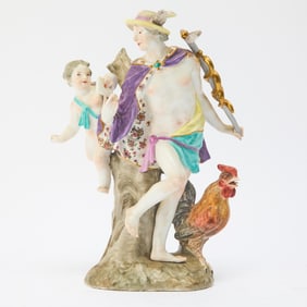 German Porcelain Figure of Mercury