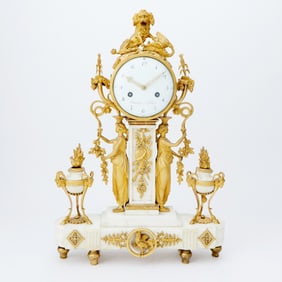 Louis XVI Ormolu Mantel Clock