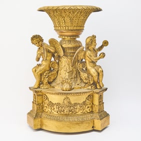 Large Empire Ormolu Figural Centerpiece