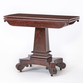 North German or Baltic Neoclassical Mahogany Games Table
