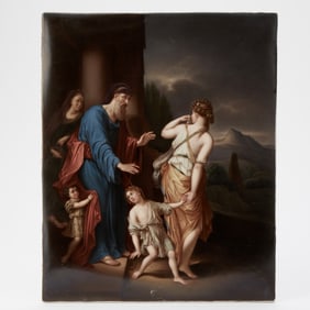A Berlin K.P.M. Porcelain Plaque