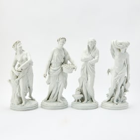 Set of Four Italian Porcelain Figures of the Seasons
